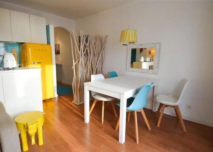 Yellow Submarine On The Seafront Silveira (Lisbon)